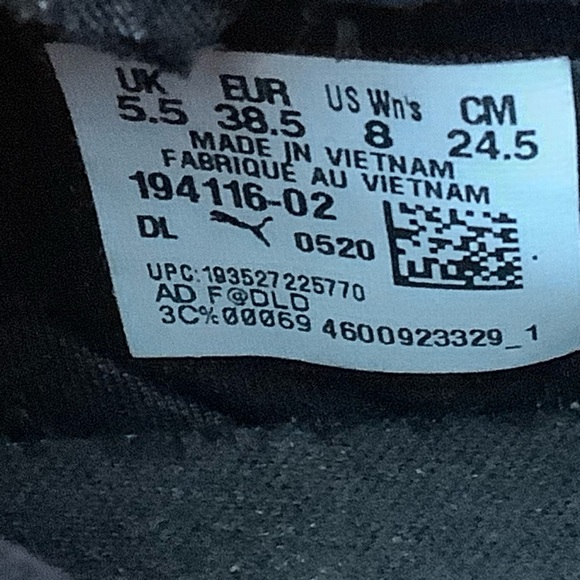 PUMA  194116-02 Prowl Slip-on Athletic Women Shoes Size 8 Soft Foam  Black Gold - Picture 12 of 12